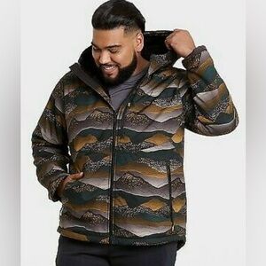 All-in-Motion Jacket Mens Size L NEW Earthy Colors Sherpa Coat~